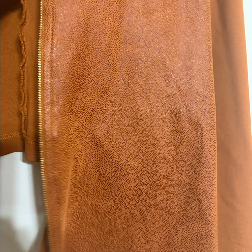 Guess Women's Rust Leather-Effect Jacket - Picture 4 of 11